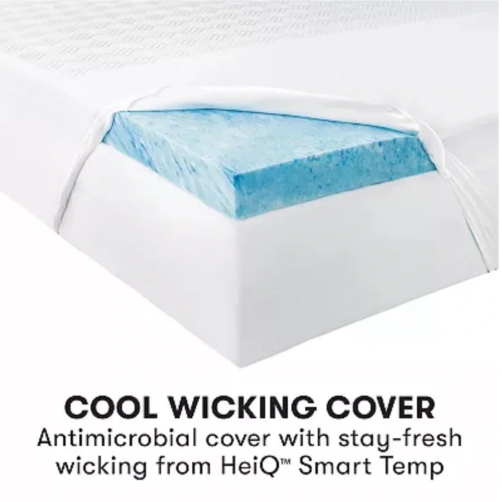 Serta® 3-inch Soothing Cool Gel Memory Foam Mattress Topper